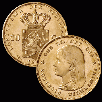 10 Gulden goud 1897 b